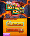 The main menu of Team Kirby Clash.