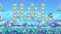 Main Mode credits picture from Kirby's Return to Dream Land Deluxe, featuring a HAL Room with its trademark Broom Hatter