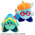 Plushies of Beam Mage and Doctor Healmore from "Kirby Copy Ability Selection" merchandise line