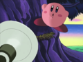 Kirby's sleep is interrupted by King Dedede's announcement.