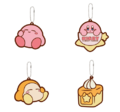 Rubber Charm Collection from "Kirby Sweet Party" merchandise series