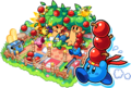 Artwork of the Apple Scramble Battle Mode (with Fighter Kirby)