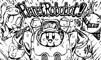 Artwork commemorating the release of Kirby: Planet Robobot