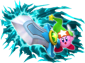 Art of Ultra Sword Kirby with effects