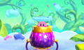 Kirby in the cannon