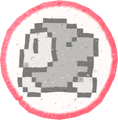 Pixel Waddle Dee Character Treat from Kirby's Dream Buffet, depicting its sprite from Kirby's Dream Land