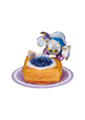 "Blueberry Danish" figure from the "Kirby Bakery Cafe" merchandise line, manufactured by Re-ment