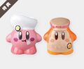 Kirby and Waddle Dee ceramic ornaments. Customers could choose one of them by buying certain dishes at Kirby Café Hakata in 2019.