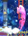 Kirby uses Rising Break in Kirby Star Allies