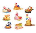 Figures from the "Kirby Bakery Cafe" merchandise line, manufactured by Re-ment