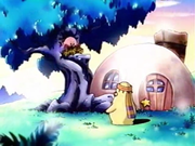 Mabel approaches Kirby to enlist him for a plan.