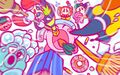 Illustration from the Kirby JP Twitter featuring Bubble Head