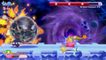 Grand Doomer EX approaches Kirby using Deadly Sun.
