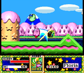 Performing Final Cutter in Kirby Super Star