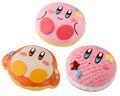 Squishy toys of Kirby and Waddle Dee donuts