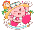 "Pupupu Tour in Okinawa" artwork from the Limited Design "Kirby of the Stars: Kirby's Locality" merchandise line