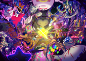 Gryll is featured in the middle of the Bad Boss Brothers Celebration Picture in Kirby Star Allies