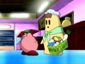 Kirby returns a bag of potato chips to Honey's mom.