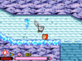 A falling icicle in Kirby: Squeak Squad