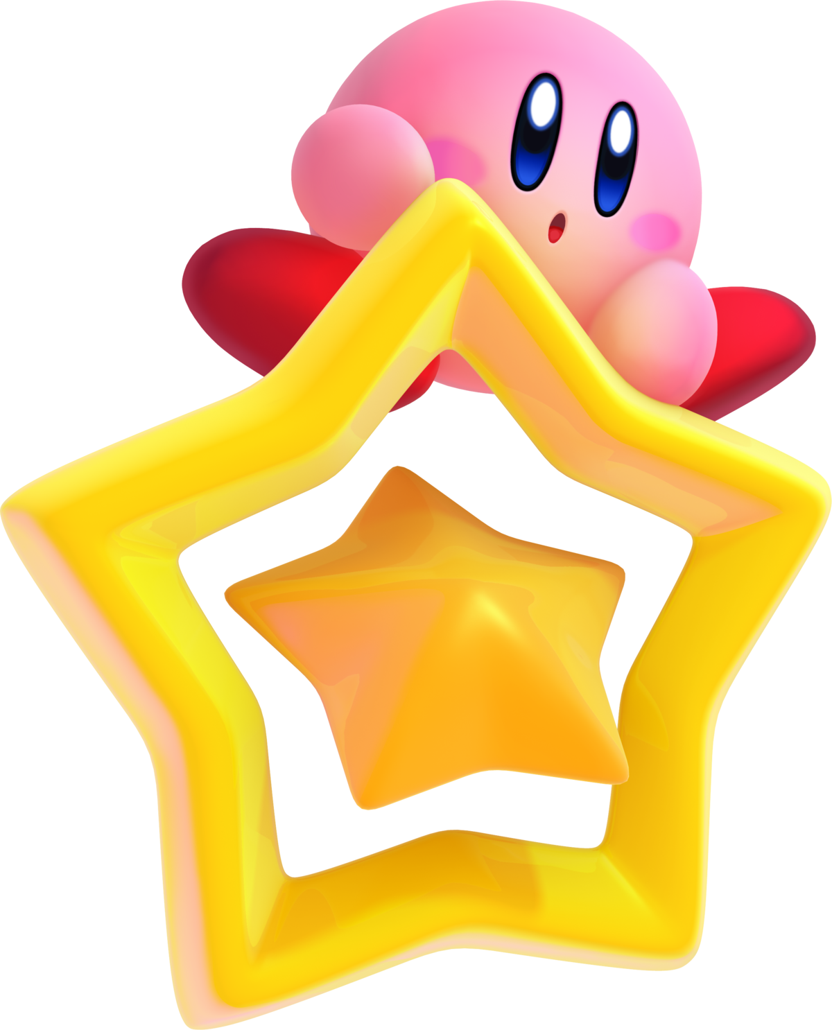Kirby & The Warp Star Keychain
