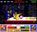 King Dedede is outmatched in a hammer duel with his pink rival.