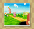 Kirby and Ribbon stumbling onto Waddle Dee being possessed