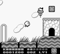 Kirby finds the first door in a hillside.