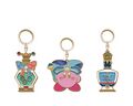 Stained glass key holders from the "KIRBY Mystic Perfume" merchandise line