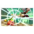 Story Mode credits picture from Kirby Star Allies, featuring Sword Kirby fighting Meta Knight