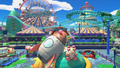 Kirby getting a good view of the Wondaria theme park