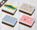 All of the souvenir lunchboxes that customers who bought the "Temarizushi (Ball-shaped Sushi) - cherry blossoms are fluttering" dish could choose from
