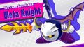 Meta Knight's splash screen in Kirby Star Allies
