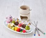Kirby Cafe Run away Waddle Dee chocolate fondue.jpg