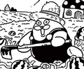 Mr. Frosty in the manga Kirby of the Stars! Moretsu Pupupu Hour! Volume 1