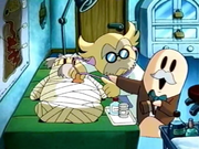 Mayor Len affirms Mabel's prediction to be true after seeing how badly injured Curio is.