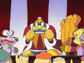 Dedede is furious that his plans were foiled.