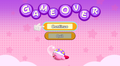 The Game Over screen in Kirby's Return to Dream Land.