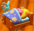 Screenshot of Kirby taking a snooze by using Deep Sleep