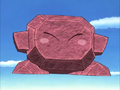 Stone Kirby in Stone form in the anime