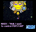 Marx wishing to Nova for control over Popstar in Kirby Super Star