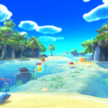 Nintendo Switch Online profile icon background, depicting Abandoned Beach