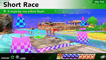 A single-lap race around Skyah!