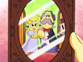 Tiff shows Kirby a photo of Sir Ebrum and Lady Like at their wedding.