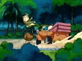 Curio is hit by Mayor Len's car after uncontrollably rolling down the street on a barrel.