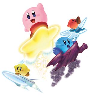 KAR four Kirbys on Air Ride Machines.jpg