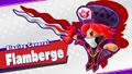 Flamberge's first splash screen in Kirby Star Allies