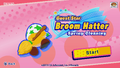 Title screen for Guest Star Broom Hatter: Spring Cleaning in Kirby Star Allies