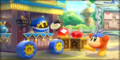 Magolor and Bandana Waddle Dee in the Castle Village