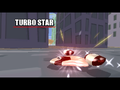 The Turbo Star as part of the cutscene.