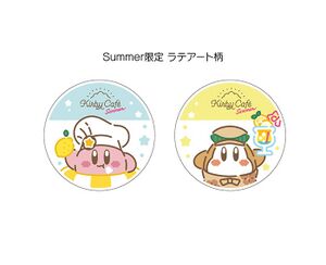 Kirby Cafe Cafe au lait art design Summer 2023.jpg